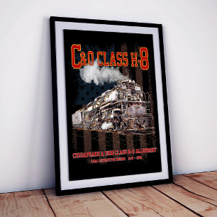 C&O Klasse H-8 Allegheny Locomotief - Amerikaanse  Poster