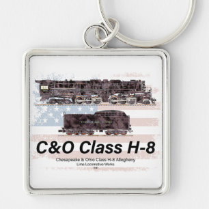 C&O Klasse H-8 Allegheny Locomotief - Amerikaanse Sleutelhanger