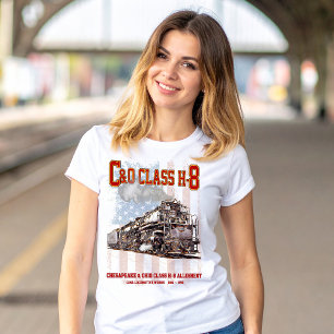 C&O Klasse H-8 Allegheny Locomotief - Amerikaanse T-shirt