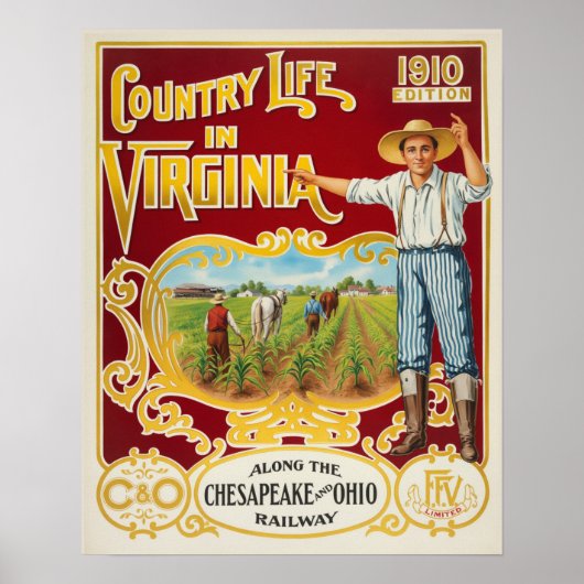 C&O-spoorwegreclameposter Poster (Voorkant)