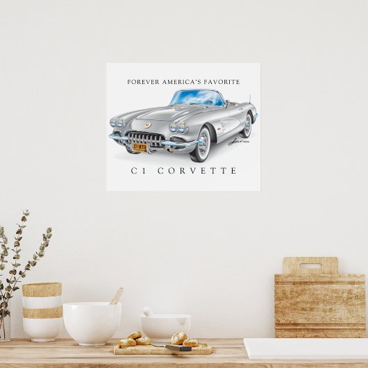 C-ONE AUTO KUNST POSTER (Keuken)