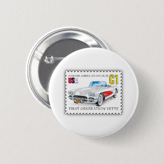 C-ONE AUTO KUNST RONDE BUTTON 5,7 CM (Voorkant /achterkant)