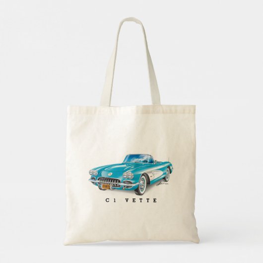 C-ONE AUTO KUNST TOTE BAG (Achterkant)