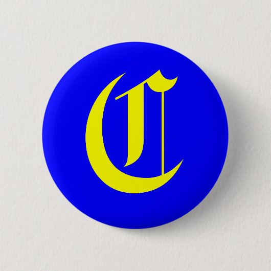 C - OUD ENGELS RONDE BUTTON 5,7 CM (Voorkant)