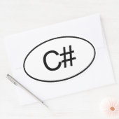 C# OVALE STICKER (Envelop)
