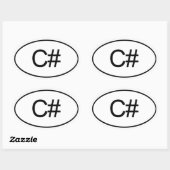 C# OVALE STICKER (Vel)