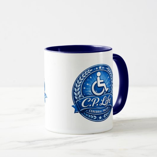 C.P. Life - Cerebral Palsy Coffee Mug No.#1 Mok (Voorkant rechts)