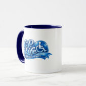 C.P. Life - Cerebral Palsy Coffee Mug No.#1 Mok (Voorkant links)