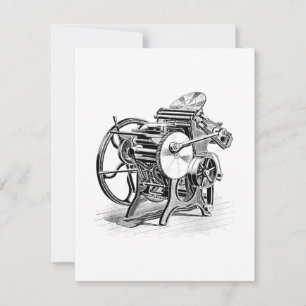 C&P Old Style letterpers-drukperskaart Bedankkaart