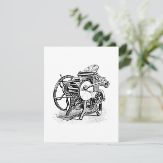 C&P Old Style letterpers-drukperskaart Bedankkaart (Staand voorkant)