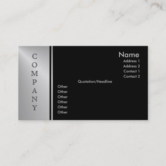 C-professionele profielkaart visitekaartje (Voorkant)