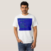 C-programmering T-shirt (Voorkant volledig)