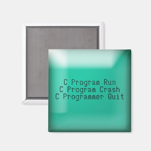 C Programmeur gestopt Magneet (Voorkant / Achterkant)