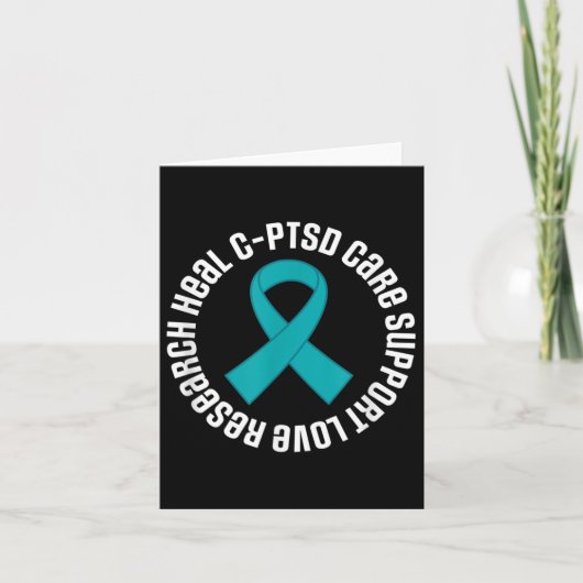 C-PTSS Awareness Ribbon Support Month Kaart (Voorkant)