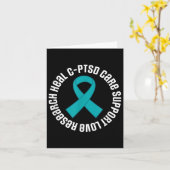C-PTSS Awareness Ribbon Support Month Kaart (Gele Bloem)