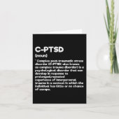 C-PTSS Definitie Stress Awareness Mental Posttrau Kaart (Voorkant)