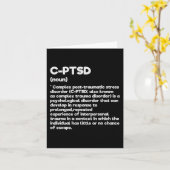 C-PTSS Definitie Stress Awareness Mental Posttrau Kaart (Gele Bloem)