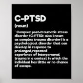C-PTSS Definitie Stress Awareness Mental Posttrau Poster (Voorkant)