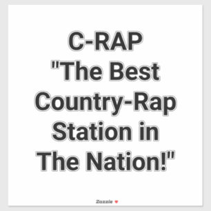 C-Rap Country-Rap Hankamer Artjunkhaus Splash-Art Sticker