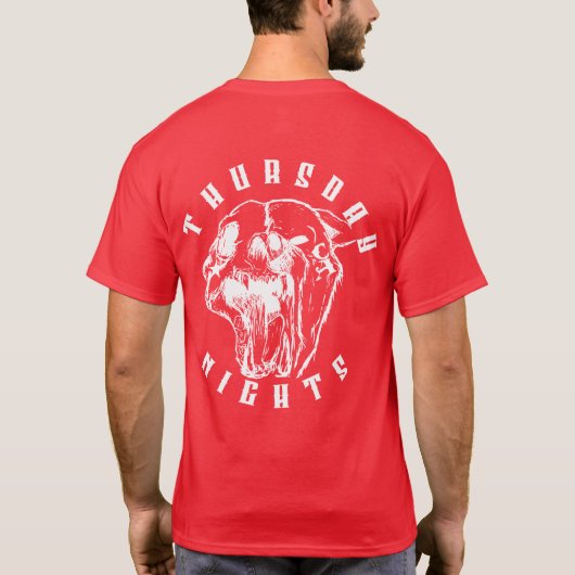 C - Rez Dog Tee Shirt - Rood (Achterkant)