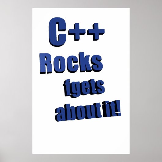 C++ Rocks FGet Over het Poster (Voorkant)