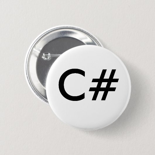 C# RONDE BUTTON 5,7 CM (Voorkant /achterkant)