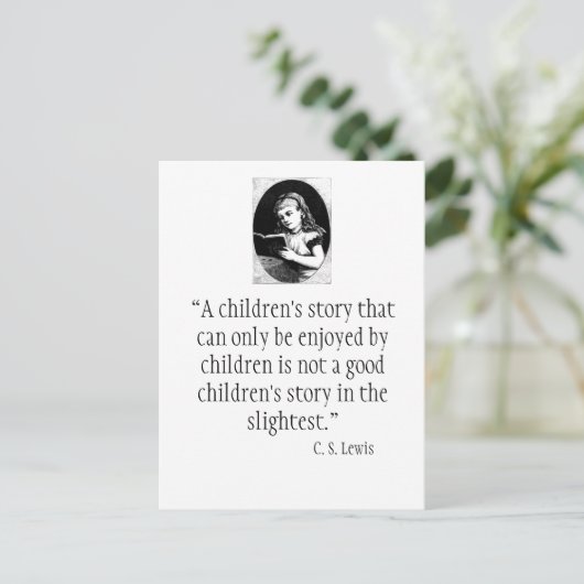 C.S. Briefkaart Lewis Quote (Staand voorkant)