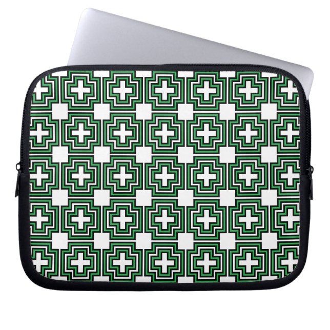 C&S groen Laptop Sleeve (Voorkant)