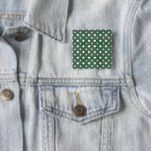 C&S groen Vierkante Button 5,1 Cm (In situ)