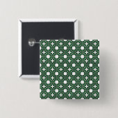 C&S groen Vierkante Button 5,1 Cm (Voorkant /achterkant)