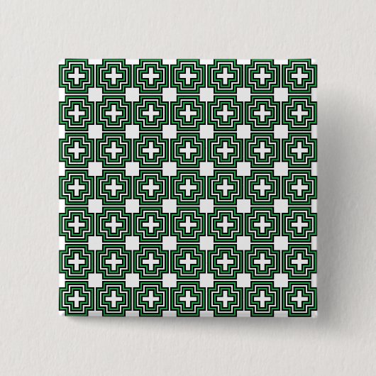 C&S groen Vierkante Button 5,1 Cm (Voorkant)