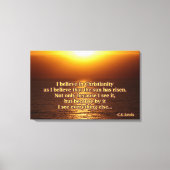 C.S. Lewis Christianity Quote Canvas Afdruk (Voorkant)