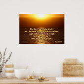 C.S. Lewis Christianity Quote Poster (Keuken)
