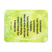 C.S. Lewis Gebed Gedichtmagneet Magneet (Horizontaal)