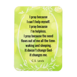 C.S. Lewis Gebed Gedichtmagneet Magneet