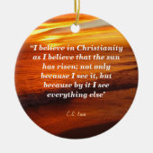 C.S. Lewis over het christendom Keramisch Ornament (Voorkant)