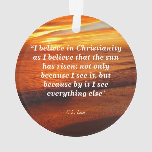 C.S. Lewis over het christendom Ornament (achterkant)