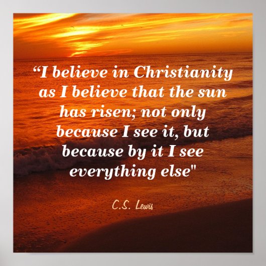 C.S. Lewis over het christendom Poster (Voorkant)