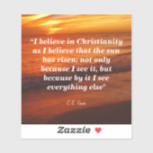 C.S. Lewis over het christendom Sticker (Vel)