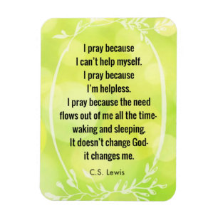 C.S. Lewis Prayer Poem Magnet Magneet