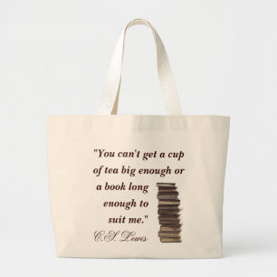 C.S. Lewis Quote Bag Grote Tote Bag
