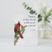 C.S. Lewis Quote Briefkaart (Staand voorkant)