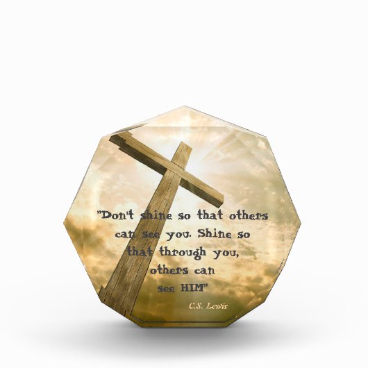 C.S. Lewis Quote On Shining Fotoblokken (Voorkant)