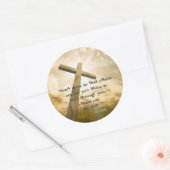 C.S. Lewis Quote On Shining Ronde Sticker (Envelop)