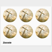 C.S. Lewis Quote On Shining Ronde Sticker (Vel)