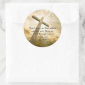 C.S. Lewis Quote On Shining Ronde Sticker (Tas)