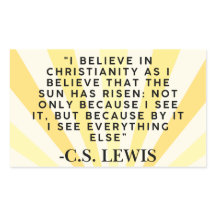 C.S. Lewis quote sticker- Christendom