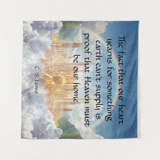 C S Lewis Quote Wandkleed (Voorkant (horizontaal))