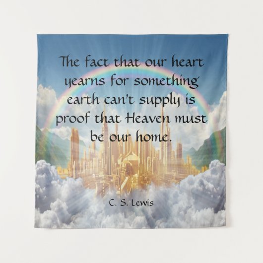 C S Lewis Quote Wandkleed (Voorkant)