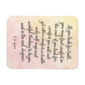 C.S. Lewis Truth Quote Art Print Magneet (Horizontaal)